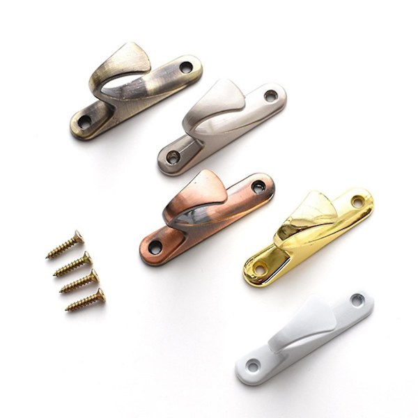 2pcs Curtain Hooks Simple Exquisite Small Multifunctional Home Curtain Holdbacks Drapery Tiebacks For Home Red Bronze
