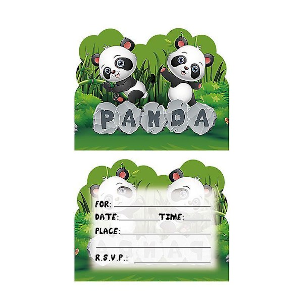 35 stk. Panda-tema Bursdagsfest Dekorationssett