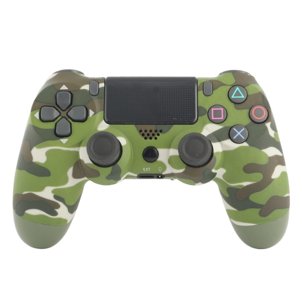 Wireless Game Controller Compatible With Ps4/ Slim/pro Console Green Camouflage