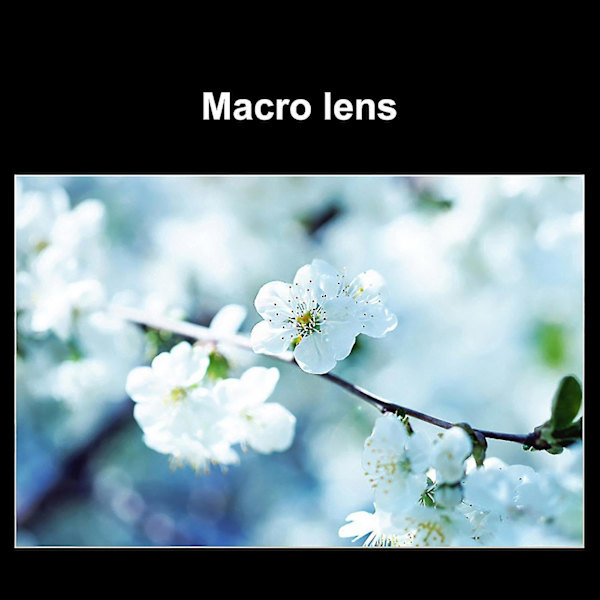 2 In 1 Universal 37mm 0.45x 49uv Wide Angle Macro Cell Phone Camera Lens Kit Silver