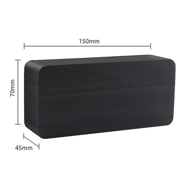 Alarm Clock Led Wooden Watch Table Voice Control Usb/aaa Powered Electronic Desktop Clocks-cl.