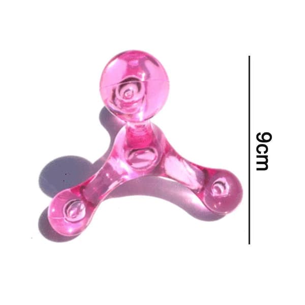 Triggerpunkt Massage Mini Massager 4 Hoved Massageværktøj Kropsmassager Pink