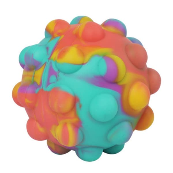 Pop It Stressbold Fidget Legetøj 3d Sensorisk Tryk Boble Popper Bold Autisme Stress Relief Gave Red
