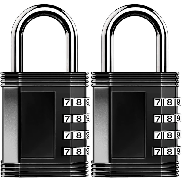 2 Pack 4 Digit Lock Combination Lock Combination Padlock For School Locker Shed Fence Hasp a3ba Fyndiq