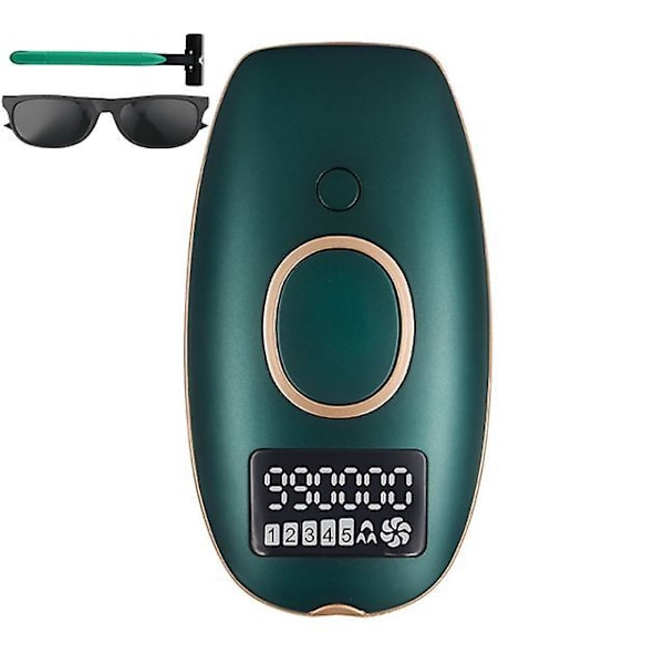 990000 Flashes Laser Mini Elektrisk Depilator A Laser Multifunktionel Ipl Laser Epilator Green