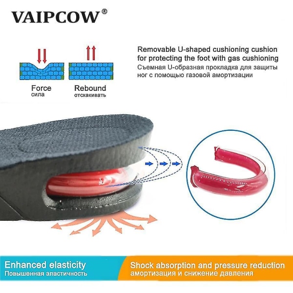 Invisible Insole For Heightening, From 3 Cm To 9 Cm, Heightening Pad, Adjustable Half pad High 4.5cm