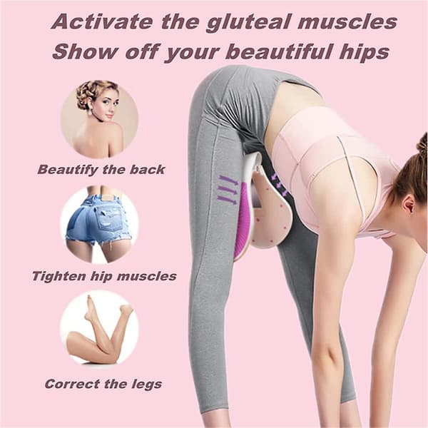 Exerciser Bladder Control Device Pelvic Floor Trainer Thigh Master Muscle Toner Exercise Correcting Buttockspink-purple