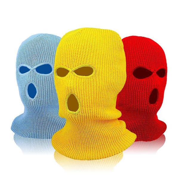 3 Pack Winter Warm Unisex Balaclava Face Mask Hat Full Face Mask Color Random