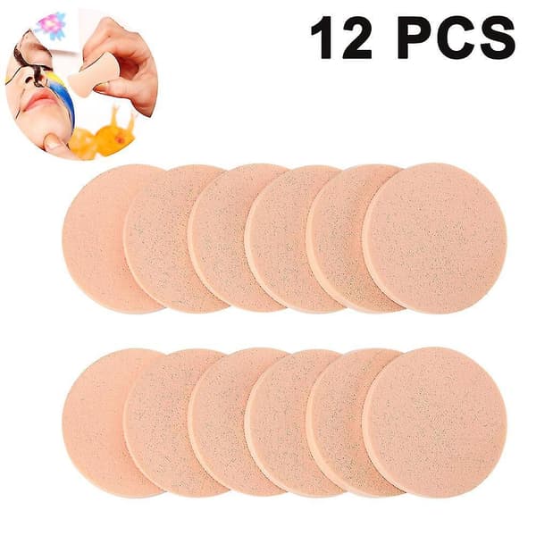 12 Packs Face Paint Sponge Set Make-up Sponge Round Sponge Puff