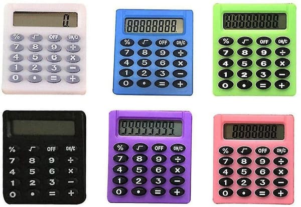 Calculator Pocket Mini Small Protable- School/kids/home/office/nurses- Solar/battery - Basic Fully Functional - 8-digit Display - Parties/gifts/events