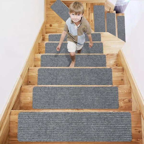 2 Pack/3 Pack Stair Treads Carpet Dirt-resistant And Durable No LIGHT GRAY 3 PCS