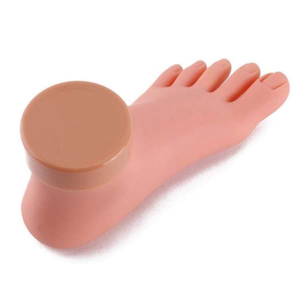 Practice Fake Foot Model Nail Art Training Display Manicure Foot Model