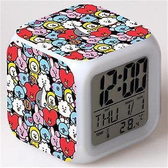 Herätyskello lapsille | Led | Monivärinen monitoimikello | Bt21 17