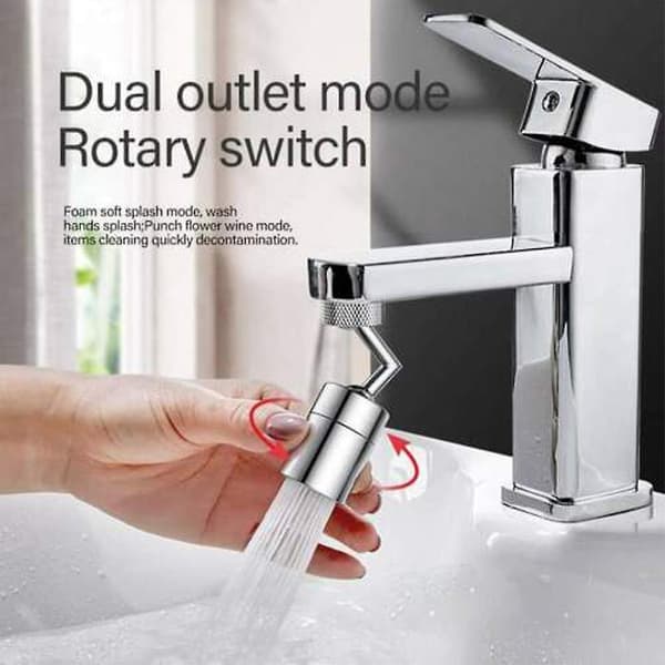 Universal Kitchen Plastic 720 Rotatable Splash Filter Faucet Sprayer Head Flexible Bathroom Tap Extender Adapter Foam Nozzle