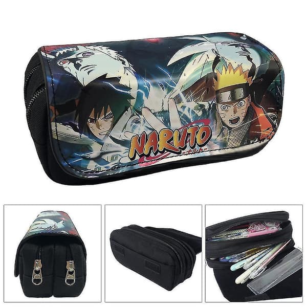 Naruto Kids Double-layer Pencil Case Large Capacity color 2