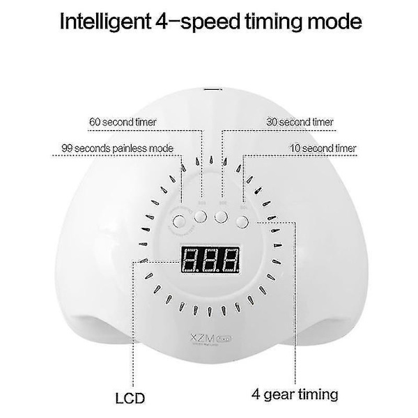 Yyh-168w Uv Led -kynsilamppu, 42 LED-valoa, geelikynsilakka kuivuri