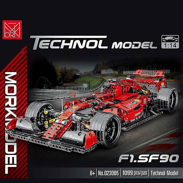 Huipputekninen Expert Super Speed Champions -auton rakennuspalikat F1-kilpa-ajoneuvomalli Tiilet Lasten Lelut Auto Lapsille Pojat Lahjat punainen Ilman Laatikkoa