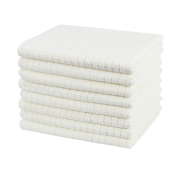 8 stk Gulvkluter for rengjøring av glass, Mikrofiberhåndkle white