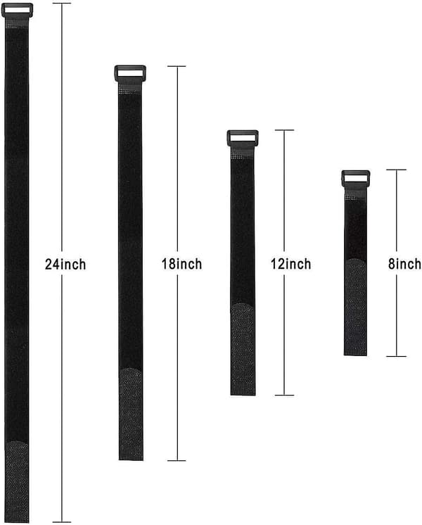 30pcs Reusable Fastening Cable Straps Cable Ties Set,adjustable Multipurpose Hook And Loop