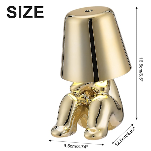 Table Lamp Decoration Bedroom Table Lamp Creative Statuette Modeling Table Lamp Thinker Table Lamp Mr-WHERE