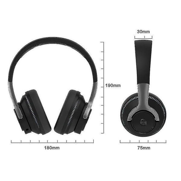 Hodetelefoner Trådløse Bluetooth Hodetelefoner Over Øret Headset Stereo