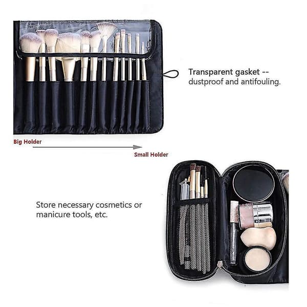 Makeup børsteholder, rejse makeup børste organizer etui kosmetikpung