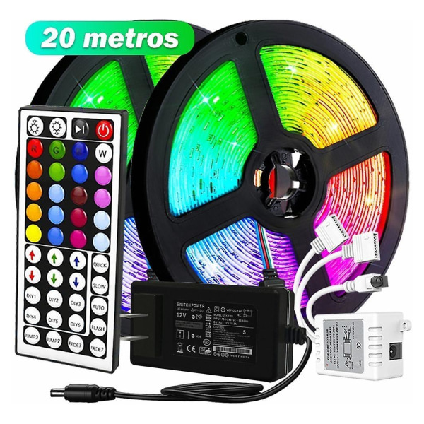 Led Lights 20m Led Strips For Room And Tv Control 44 Key