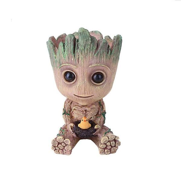 Groot Flowerpot Cute  Flower Pot Planter Figurines