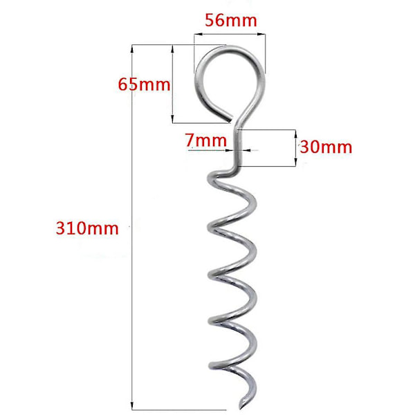 Trampoline Wind Stakes Heavy Duty Spiral Ground Anchor / 4 Pack