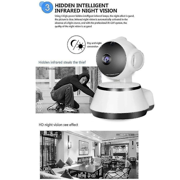 Mini Ip Camera Wifi Wireless Security Surveillance Camera Night Vision Ir Cameras