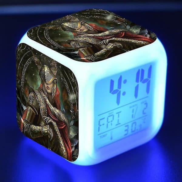 Vorallme Ancient Ring, Elder Ring, Eldon Ring Led Luminous Alarm Clock-style 6