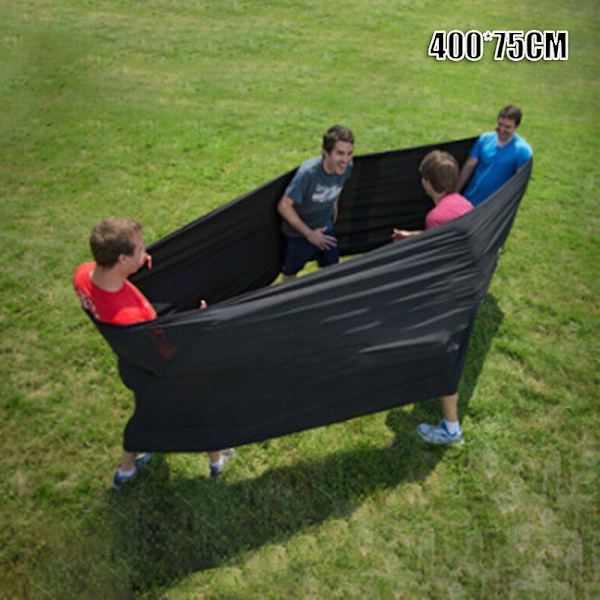 Elastic Training Band Trust Building Games Team Building Activityhigh Elasticity Large Black Circumference 400x75CM