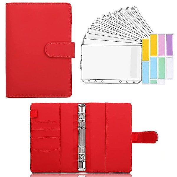 Budjettisuunnittelijan käteiskansio kirjekuori Red-14pcs