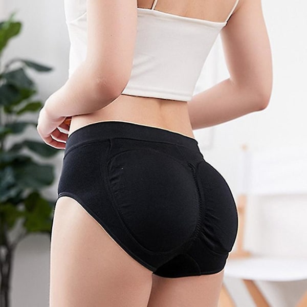 Butt-lift Shaping Patch Slim Panties Padded Hip Fake Butt Enhancer Control Shapewear Black-l