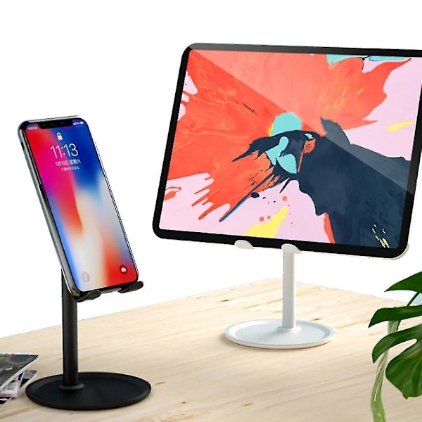 Metallinen Pöytäteline Matkapuhelimelle, Laiska Ipad Tablettitietokone An k1Black