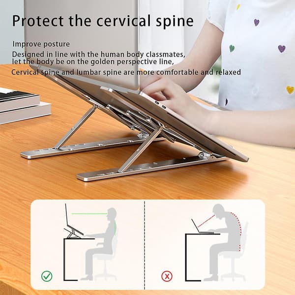 Adjustable Stand Laptop Cooling Bracket Holder Stand Anti-slip Foldable Rack