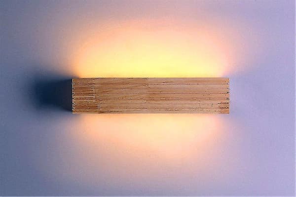Led Lamp Oak Wall Lamp Solid Wood Mirror Wall Lamp Wall Lamp Bedroom Bathroom Warm Light