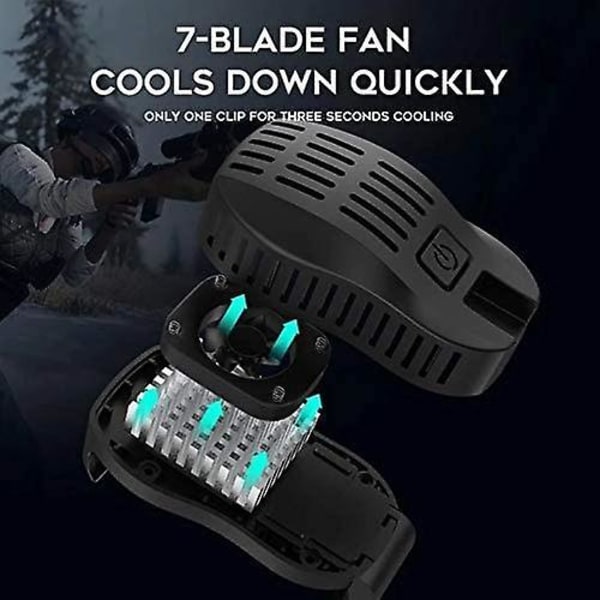 Fan Case Cold Wind Handle Fan For Phone Cooler Phone Cooling Fan Case Mobile Phone Radiator Phone Cooling Dropshipping (color : Blue)