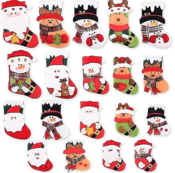 Christmas Sock Gift Bag Lovely Santa Claus Pendant Multipurpose