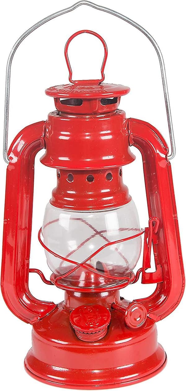 Liten orkanlampe (rød, 20 cm) 130 One Size