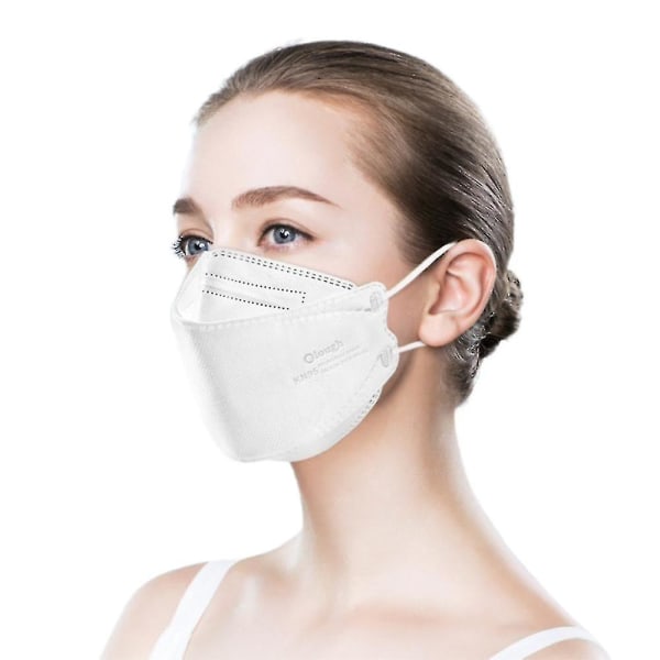 50pcs Kn95 Mask Protective Face Masks Adult Facial Masks Anti Dust Masks Light Green