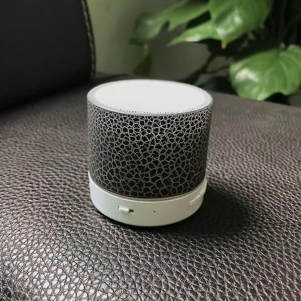 A9 Portable Crack Rechargeable Led Light Wireless Bluetooth-compatible Speaker Music Playe Pink