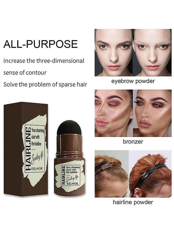 Eyebrow Stamp Shaping Kit Waterproof Eyebrow Powder Stamp Fuller Eyebrow Definer Makeup Tool Black Without Stencils