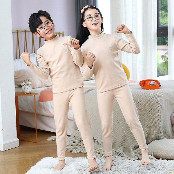 Children's Thermal Underwear Set Autumn And Winter Thick Boy And Girls Traceless New Baby Autumn Clothes Warm Soft Sleep Wear