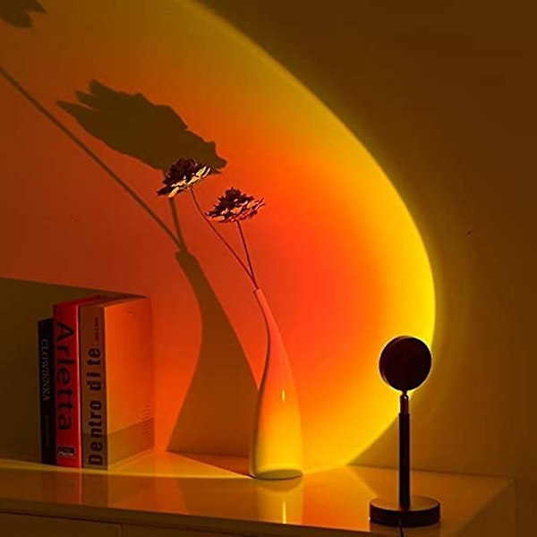 180 Degree Rotation Sunset Lamp,romantic Visual Sunset Projection Lamp,with Usb color 2