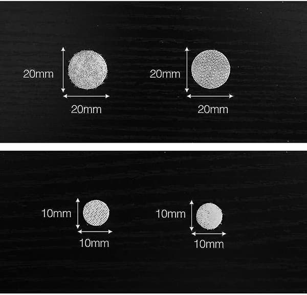 1000 stk. 10mm borrelåspunkter selvklebende, 500 par selvklebende borrelåspunkter