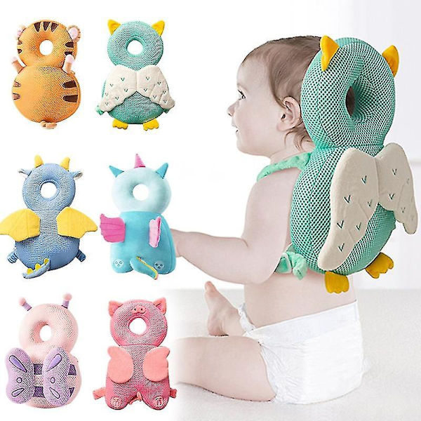 1-3 år Småbarn Baby Hodebeskytter Sikkerhetspute Rygg Forebygger Skade Engel Bie Tegneserie Sikkerhetsputer Flying dragon