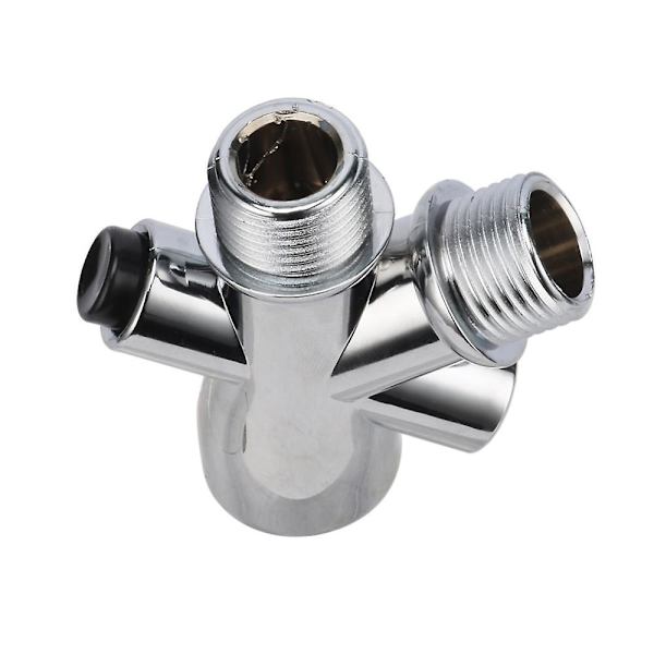 Dusjhode Vannsplitter Vannseparator Adapter 1/2\" Hannutløp Hunninngang 3-veis Plast Diverter Baderomsbeslag 1 stk