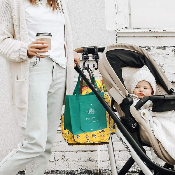 2 Pieces Stroller Hooks Versatile Children For Stroller Stroller Hooks Black