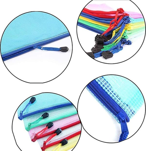 Plastikmapper A4, 15 stk. A4 Dokumentmappe Fil Zipposer Plastiklommer